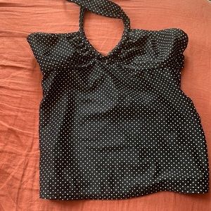 ROXY POLKA DOT BATHING SUIT TANKINI TOP